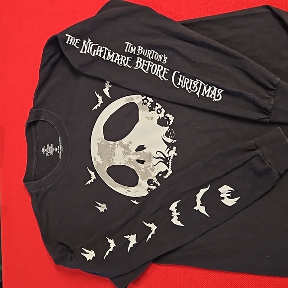Disney Tops - The Nightmare Before Christmas black graphic tee long sleeve UNISEX Disney